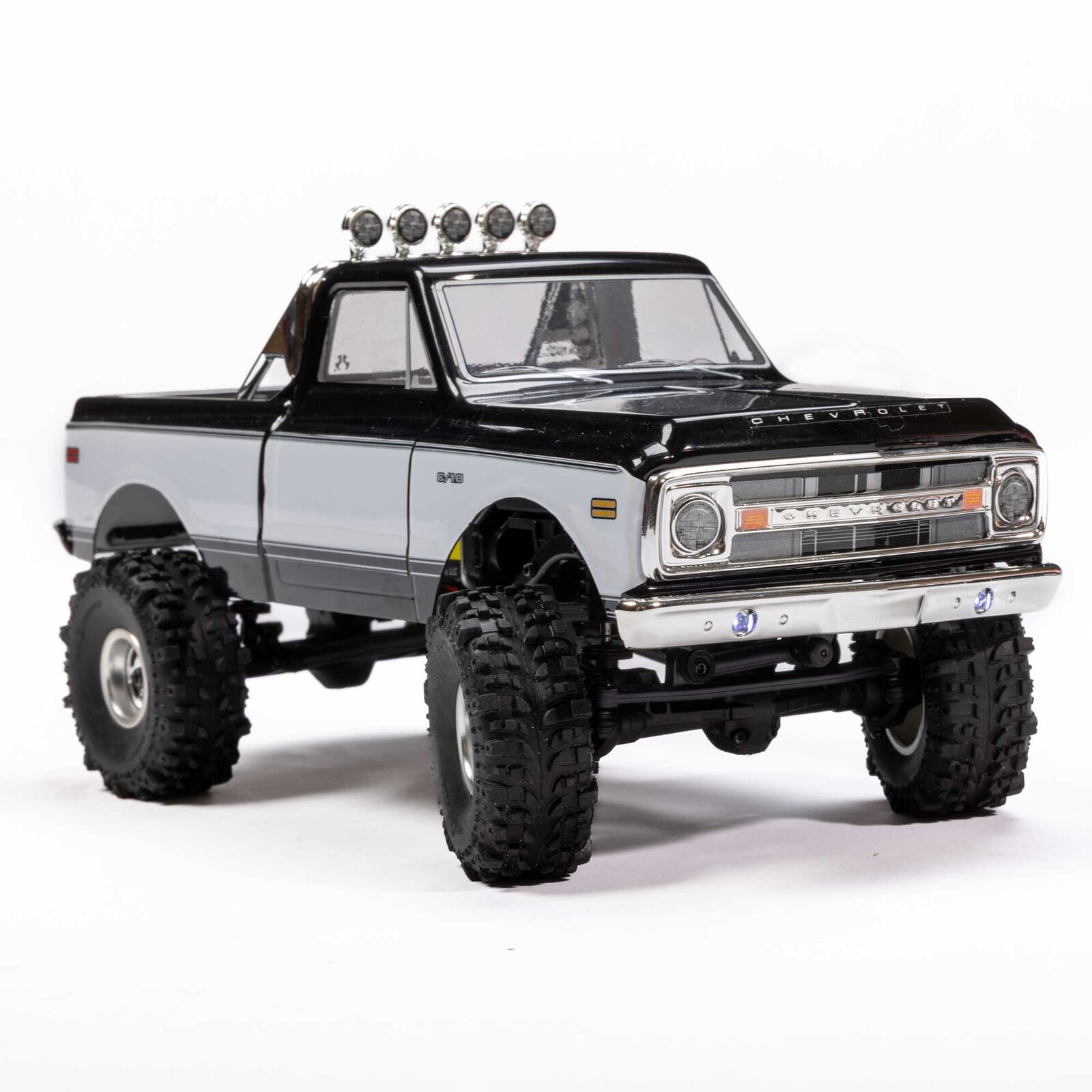 Axial SCX24 1967-1972 Chevrolet C10 4WD Truck Brushed RTR Black/White 1/24