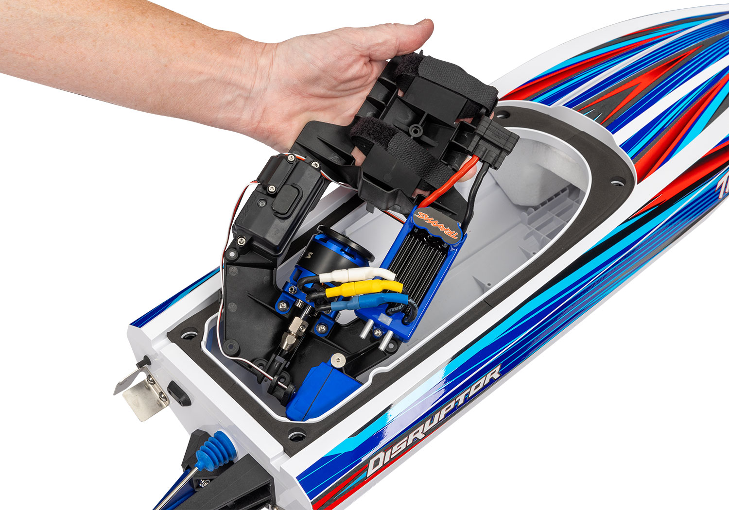 Traxxas Disruptor 4S 40+ MPH High-Performance Boat Orange