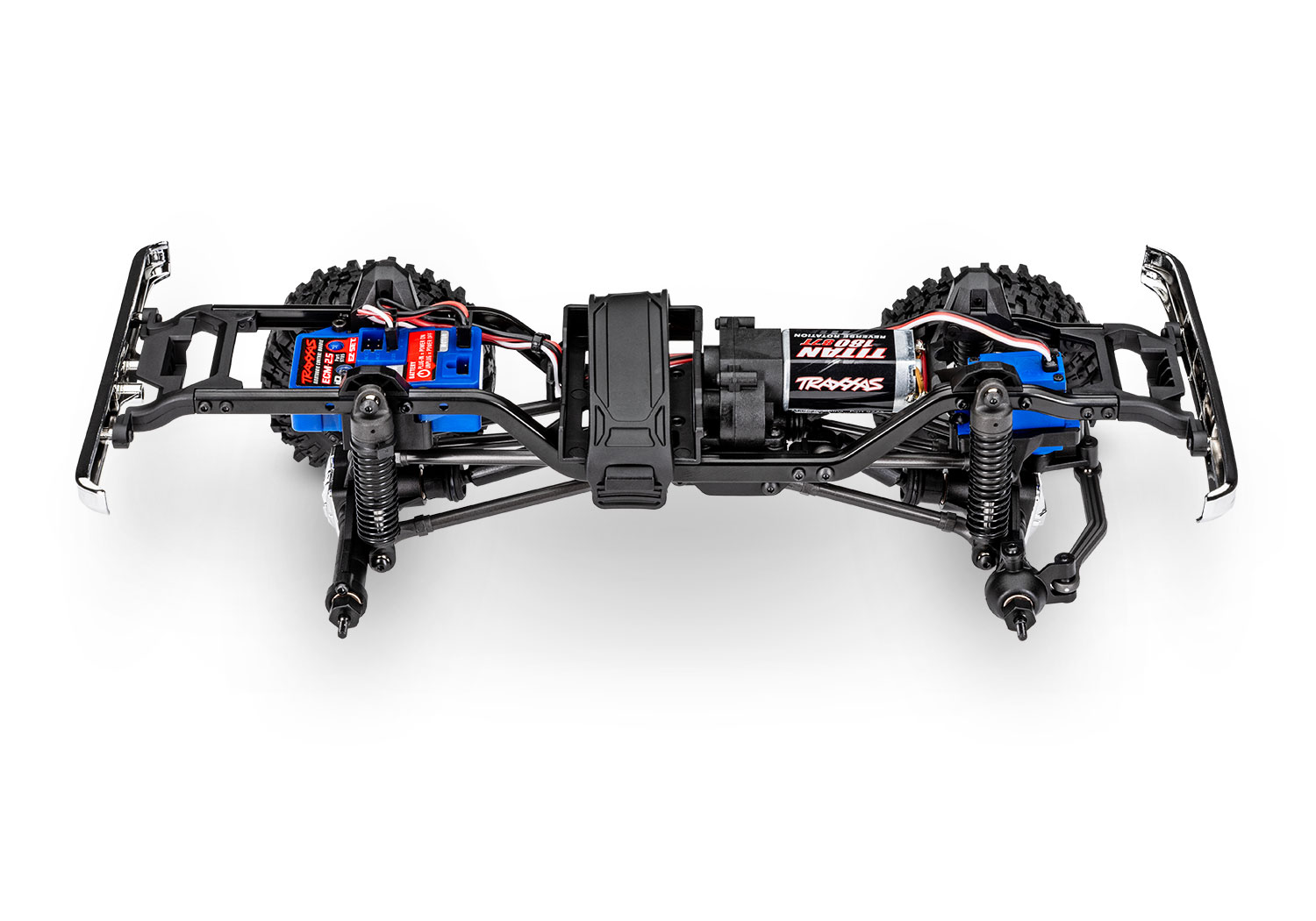 Traxxas TRX-4M High Trail Ford F-150 Ranger XLT Truck 4WD Electric Scale and Trail Crawler with TQ 1/18 Blue