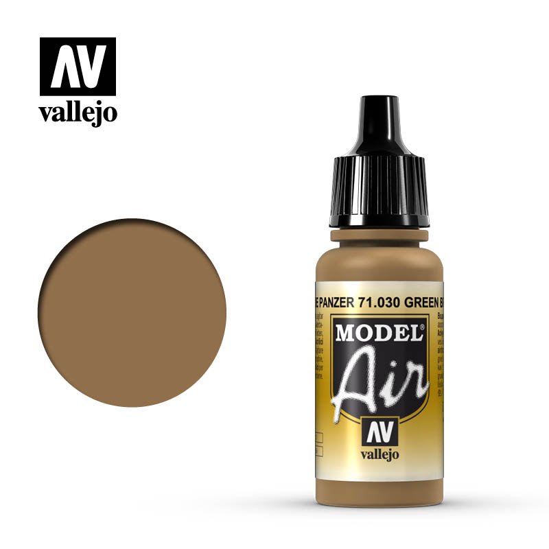 71030 Vallejo Brown Green Model Air 17ml