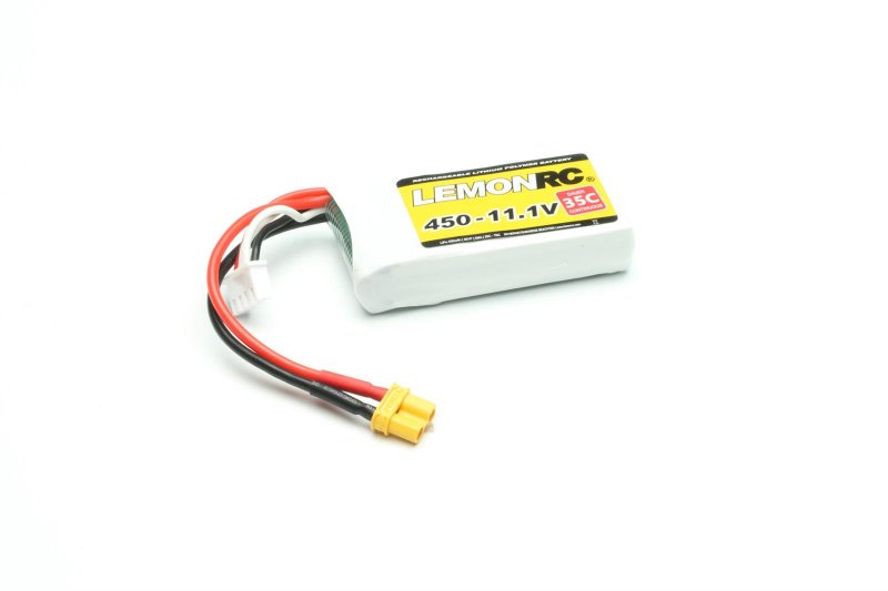 Lemon RC LiPo Accu 11.1 Volt 450mAh 35C XT30/XH