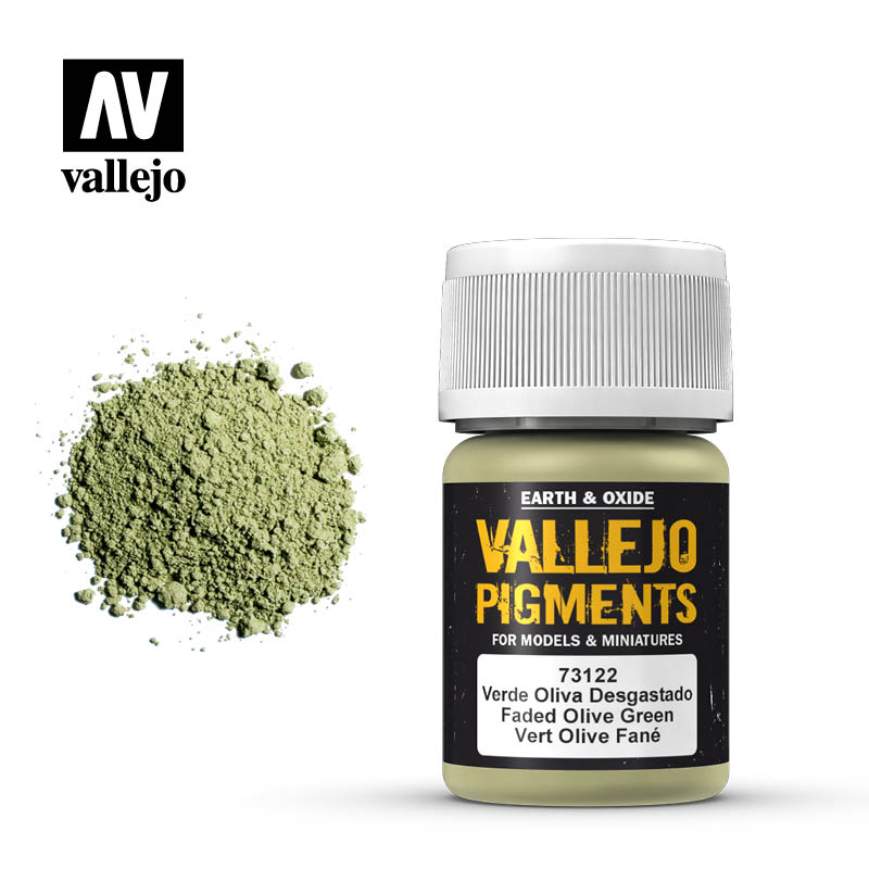 73122 Vallejo Pigment Faded Olive Green 35ml