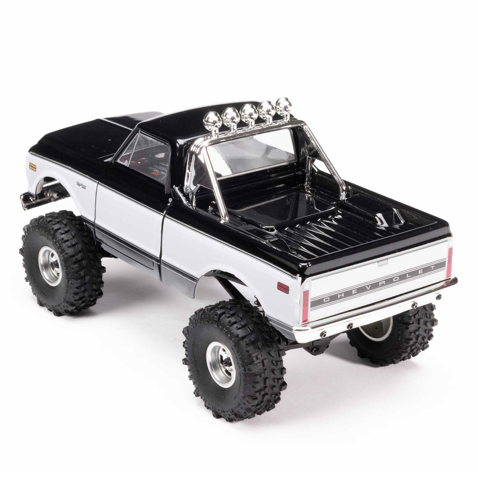 Axial SCX24 1967-1972 Chevrolet C10 4WD Truck Brushed RTR Black/White 1/24