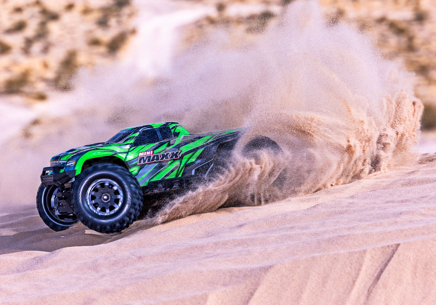 Traxxas Mini Maxx BL-2s TQ 4X4 RTR Brushless Monster Truck 1/16 Green