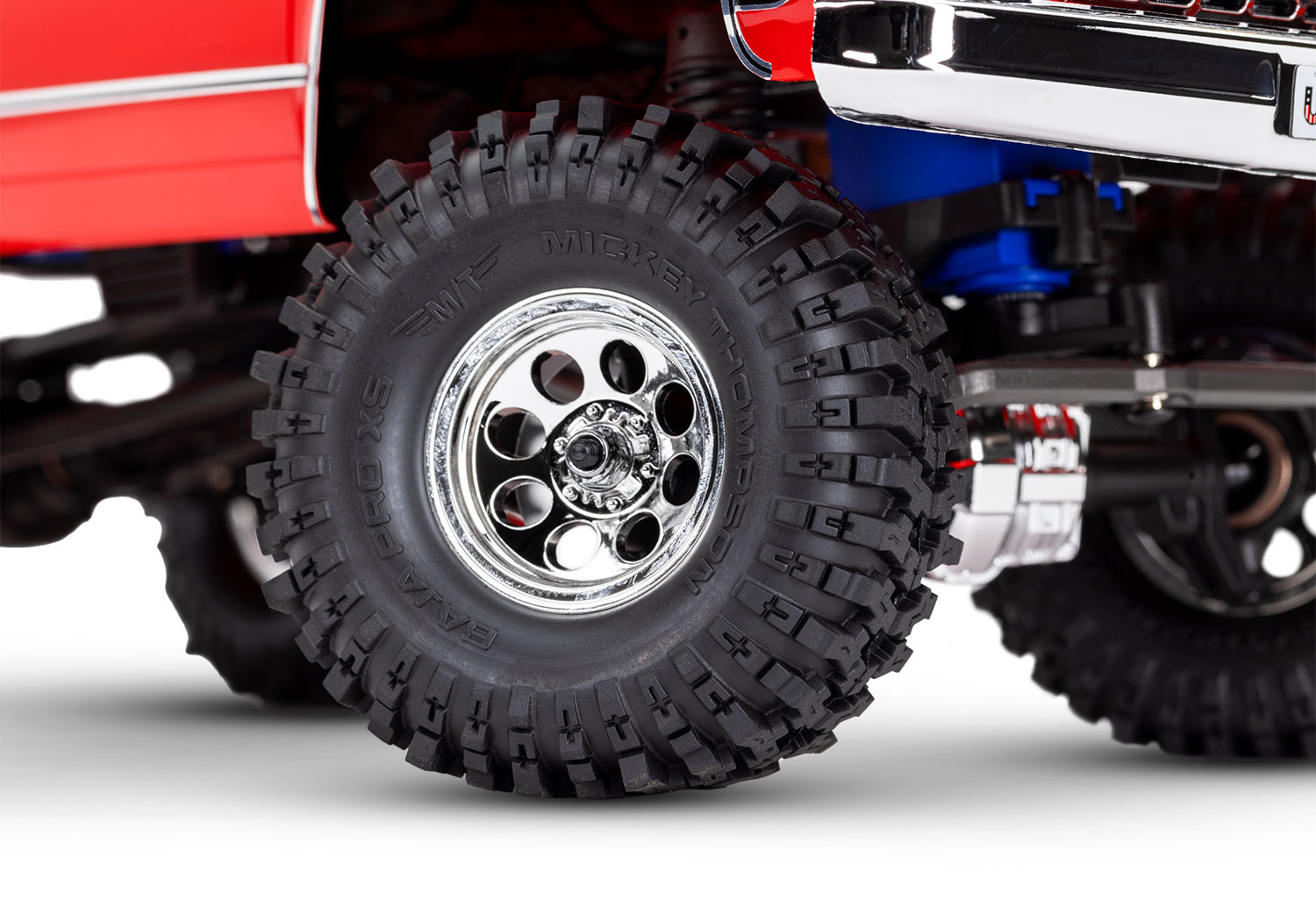 Traxxas TRX-4M High Trail 1979 Chevrolet K10 Truck 4WD Electric Scale and Trail Crawler with TQ 1/18 Blue