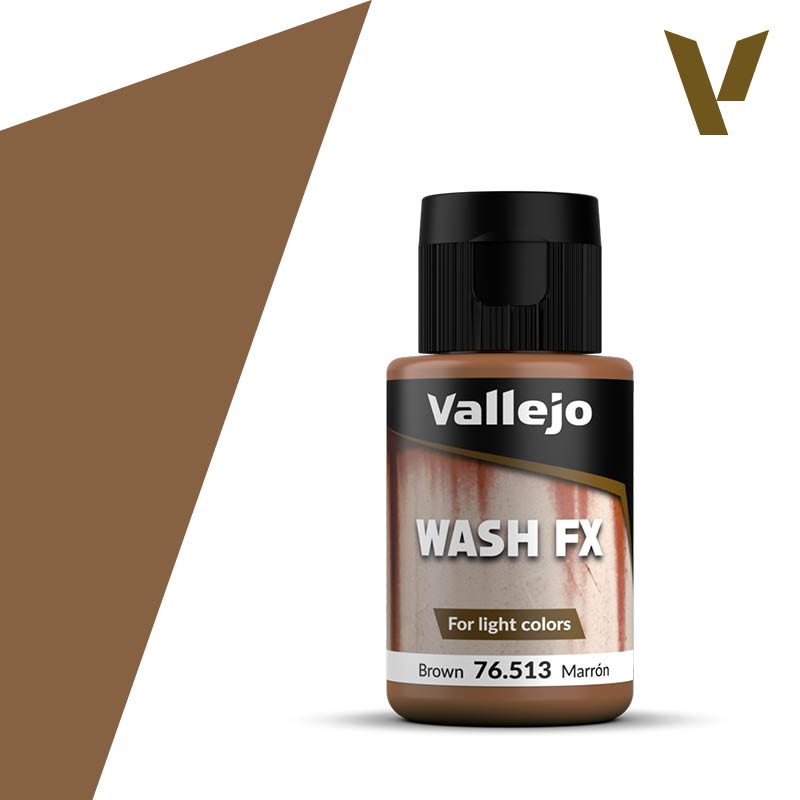 76513 Vallejo Model Wash FX Brown 35ml