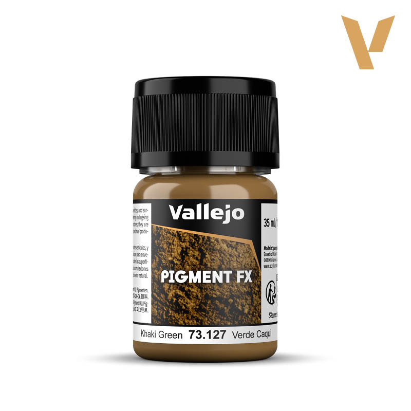 73127 Vallejo Pigment Khaki Green 35ml