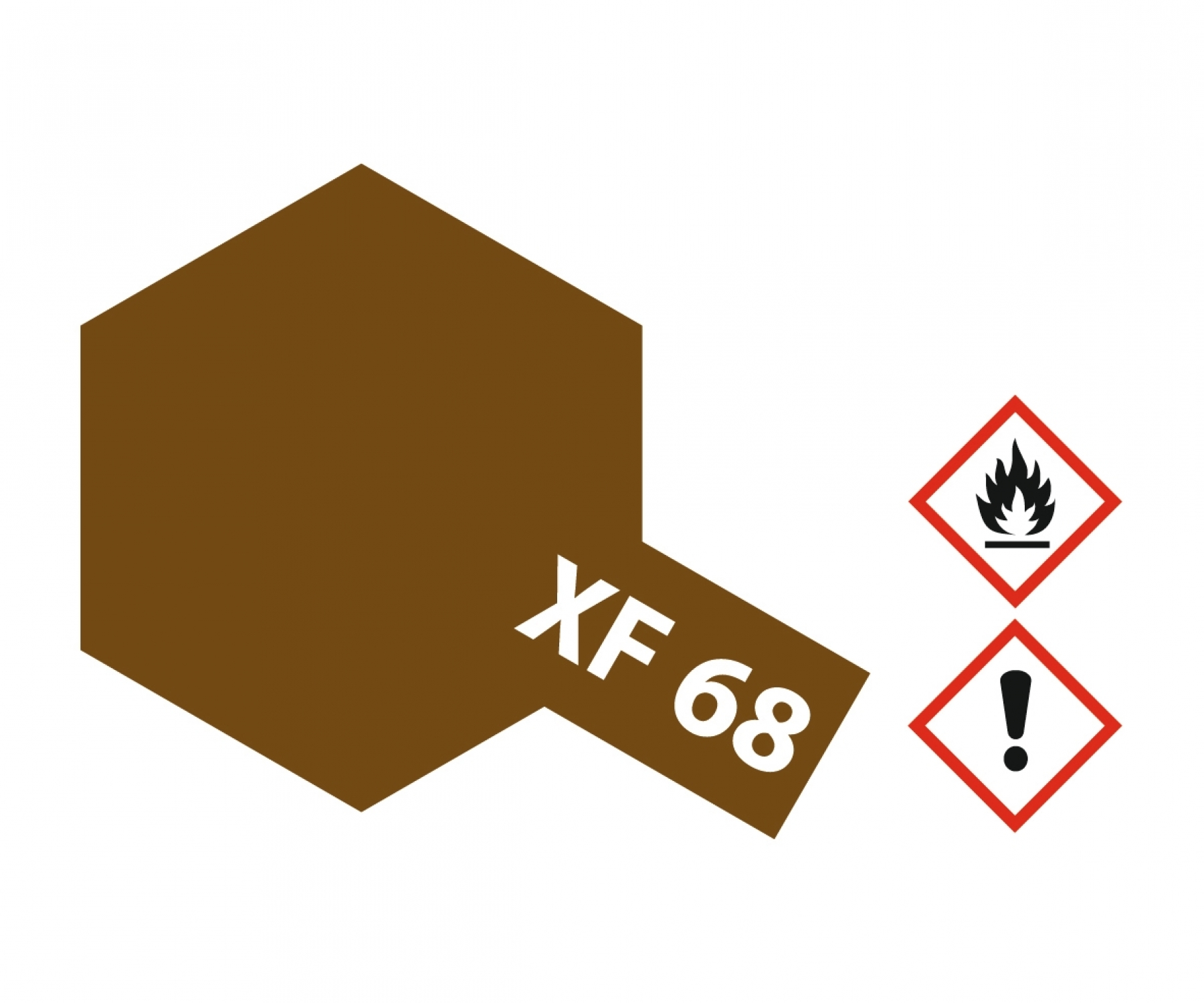 XF68 Potje Nato Brown flat 23ml Tamiya