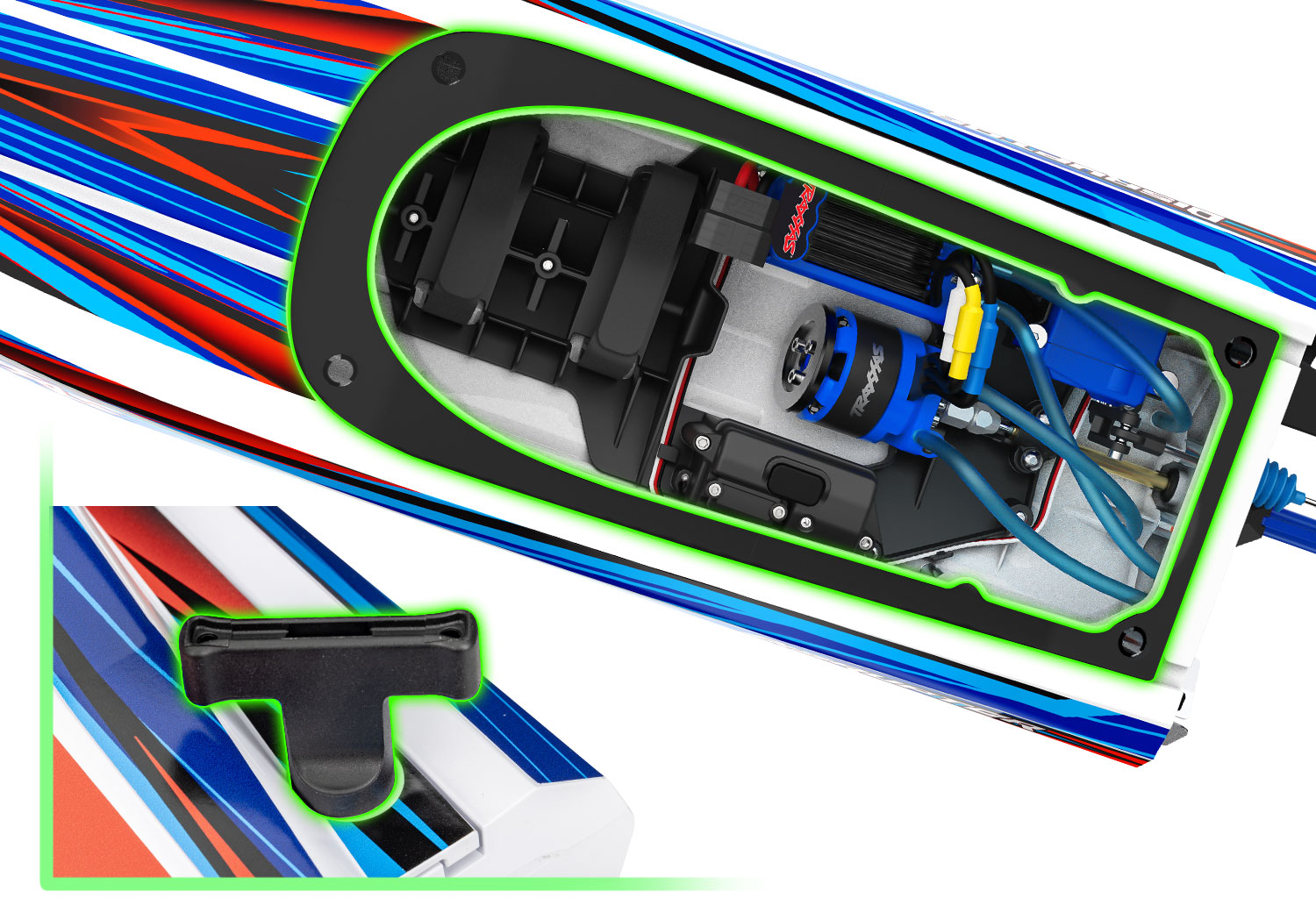 Traxxas Disruptor 4S 40+ MPH High-Performance Boat Orange