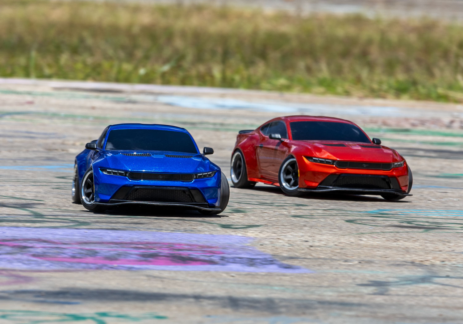 Traxxas 4-TEC 2024 Ford Mustang RWD Drift Car RTR 1/10 Blue Summer Sale